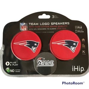 England Patriots Ihip Team Logo Speakers iPod iPhone Home New Sealed